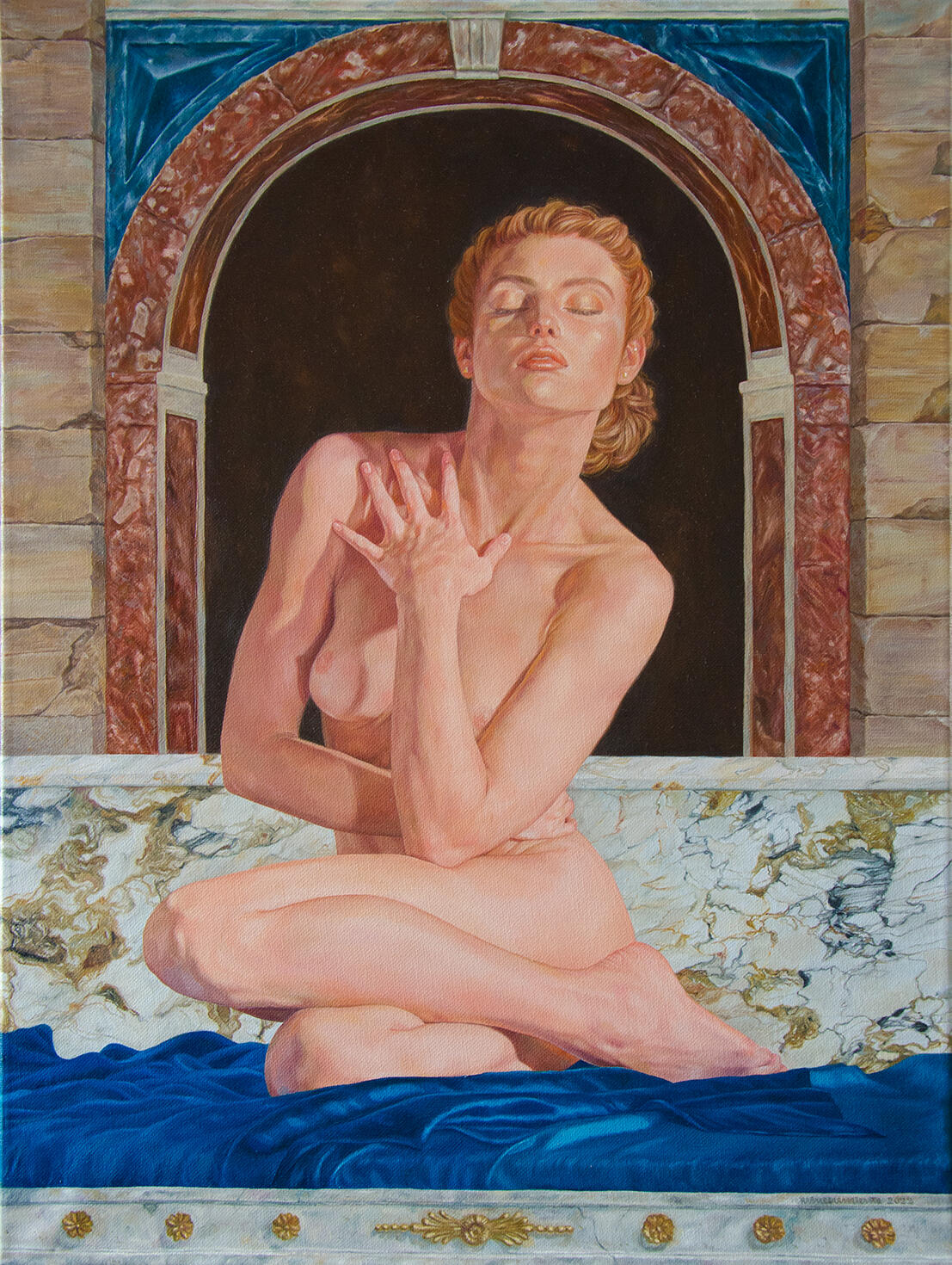 As I Wrap My Hands Around the Things That I Lost | Oil on canvas | 24” x 18” | 2022