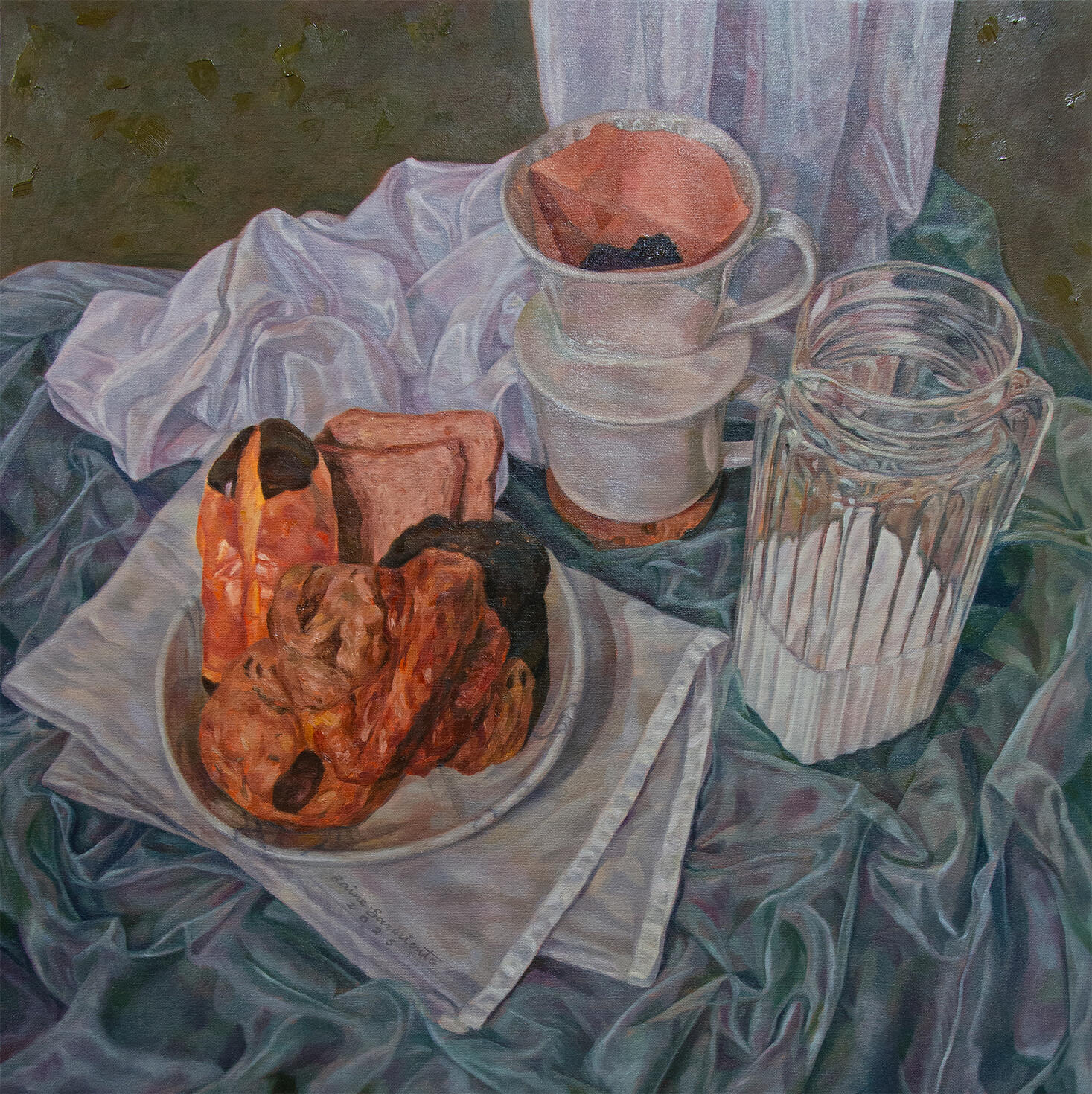 Wish I Could Bake These | Oil on Canvas | 24" x 24" | 2025