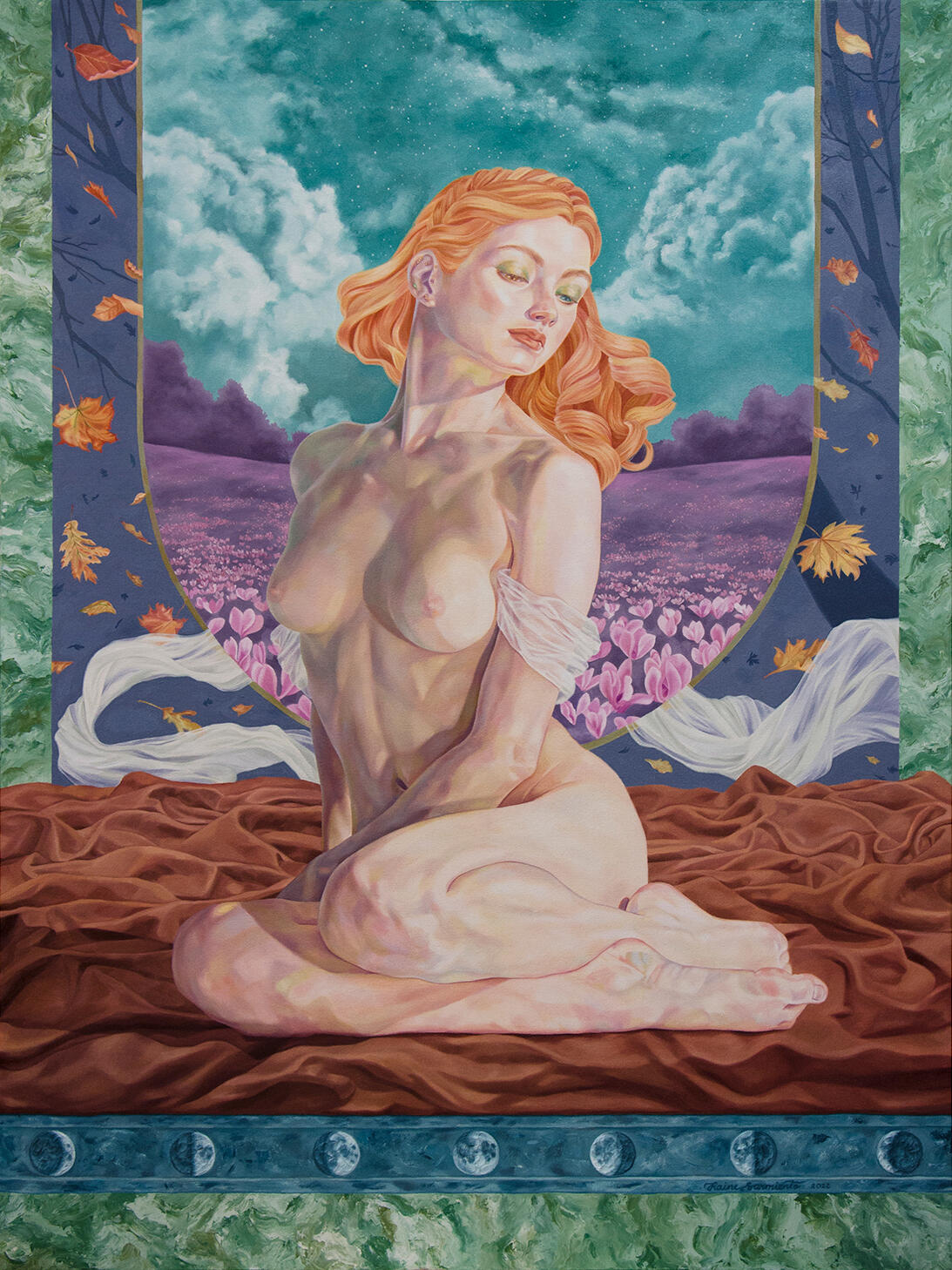 Somewhere Far, the Nights Are Safe | Oil on canvas | 48" x 36" | 2022